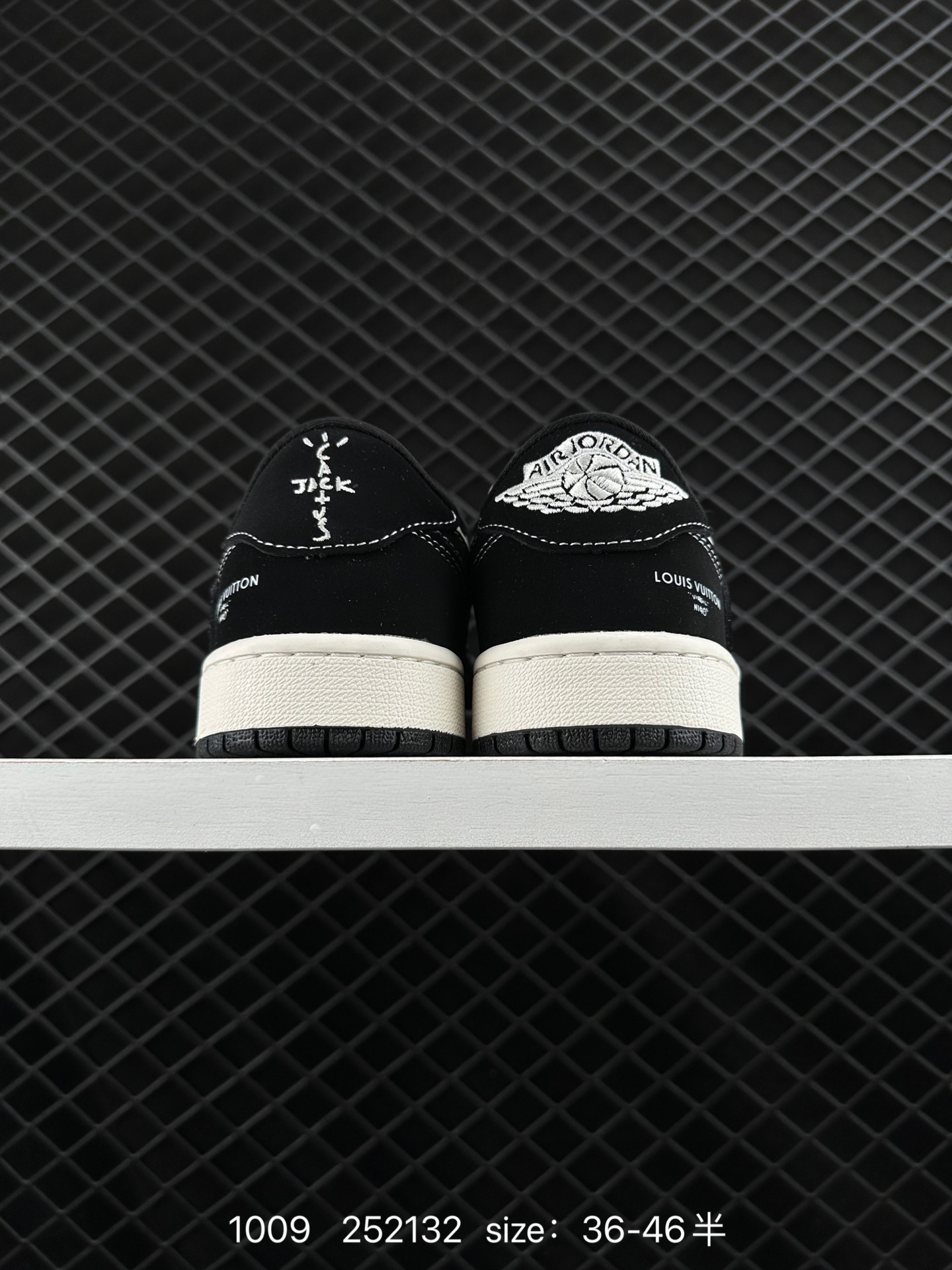 fragment design x Travis Scott x Nike Air Jordan 1 Low OG SP”Black/Green Toe“